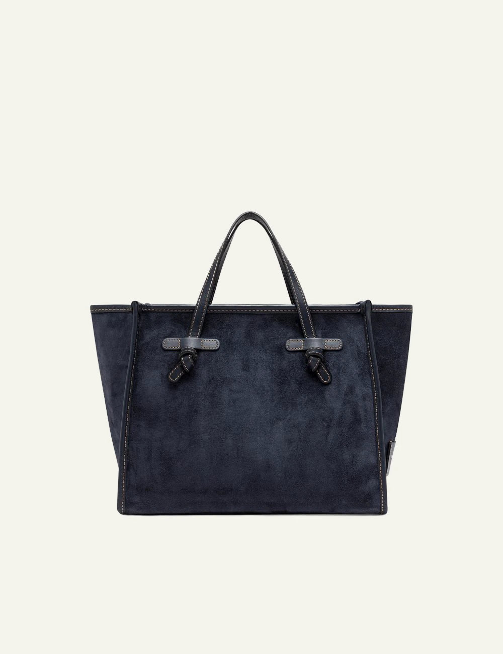 Women's Gianni Chiarini Miss Marcella 32 suede tote bag in blue with leather details back