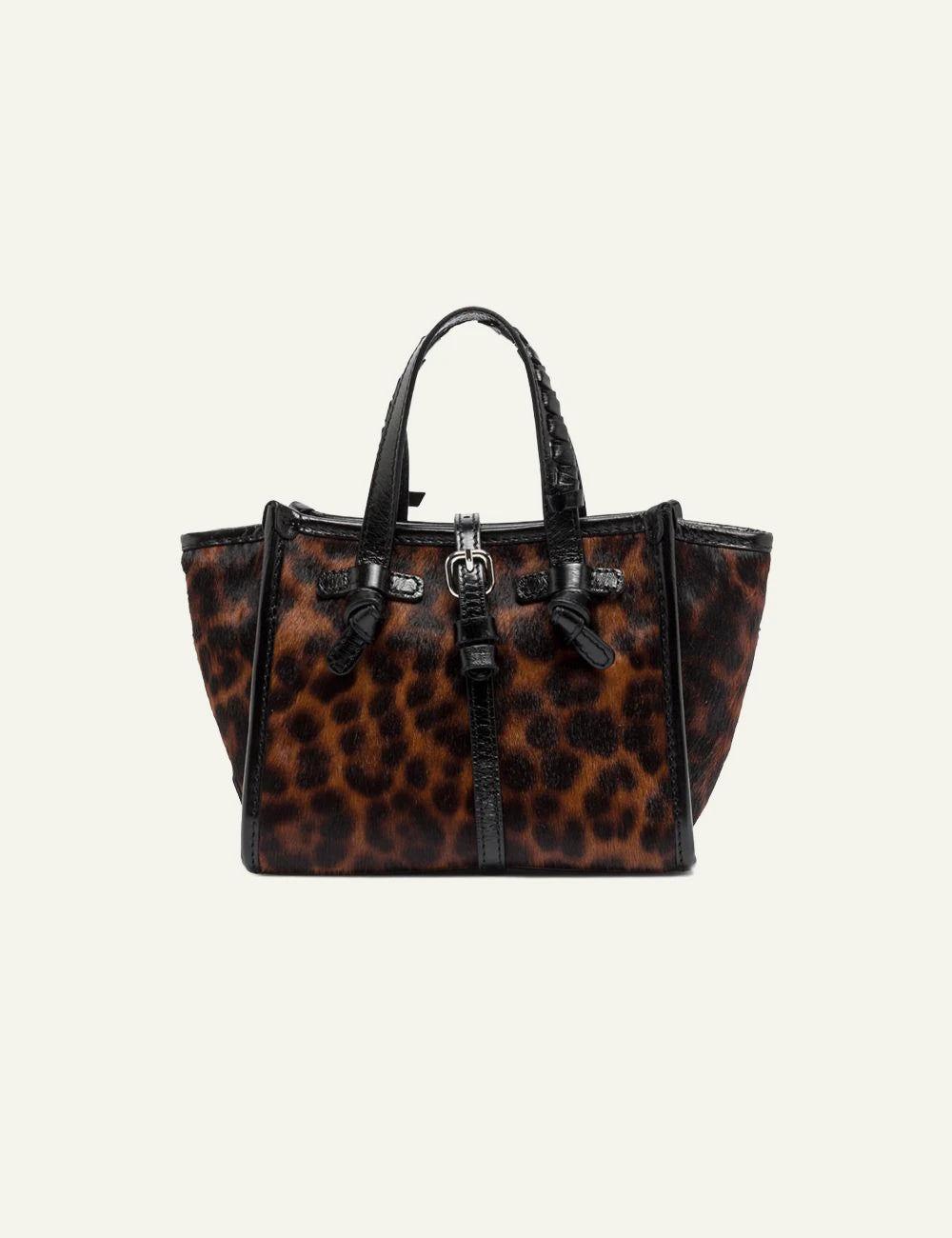 Women's Gianni Chiarini Miss Marcella Crafty Leo small leopard pony effect leather tote bag