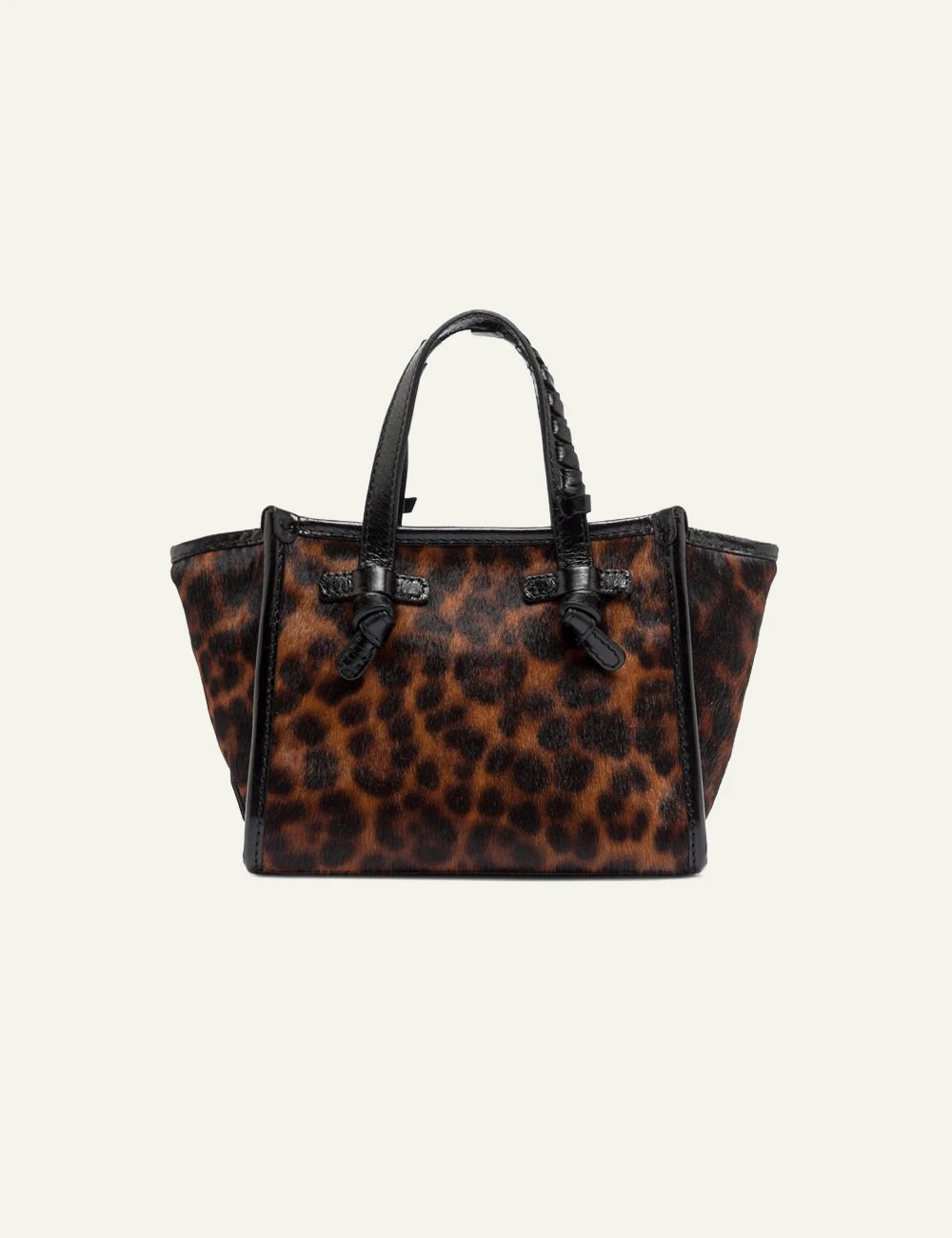 Women's Gianni Chiarini Miss Marcella Crafty Leo small leopard pony effect leather tote bag back