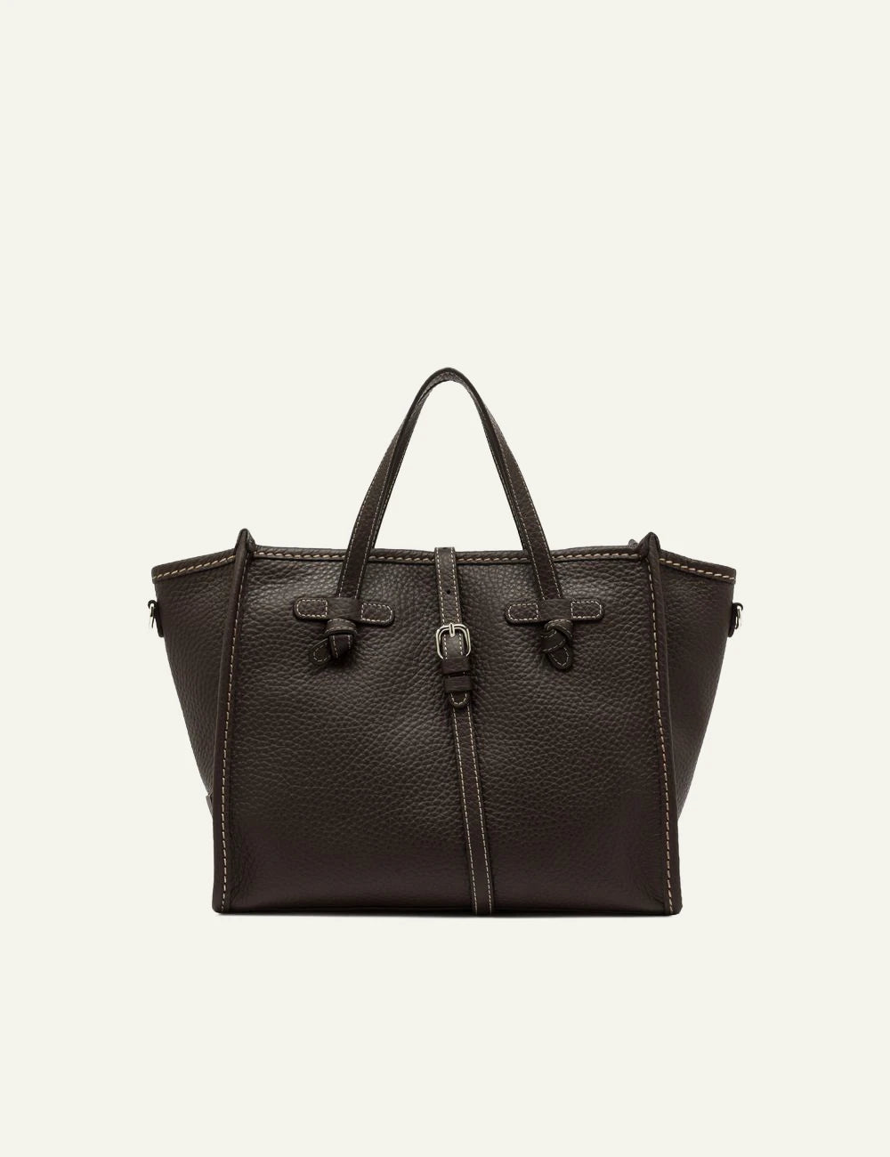 Women's Gianni Chiarini Miss Marcella Hiking 32 dark brown grain leather tote bag