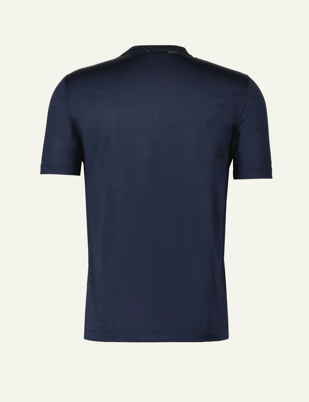 Gran Sasso t-shirt navy metallic look back view