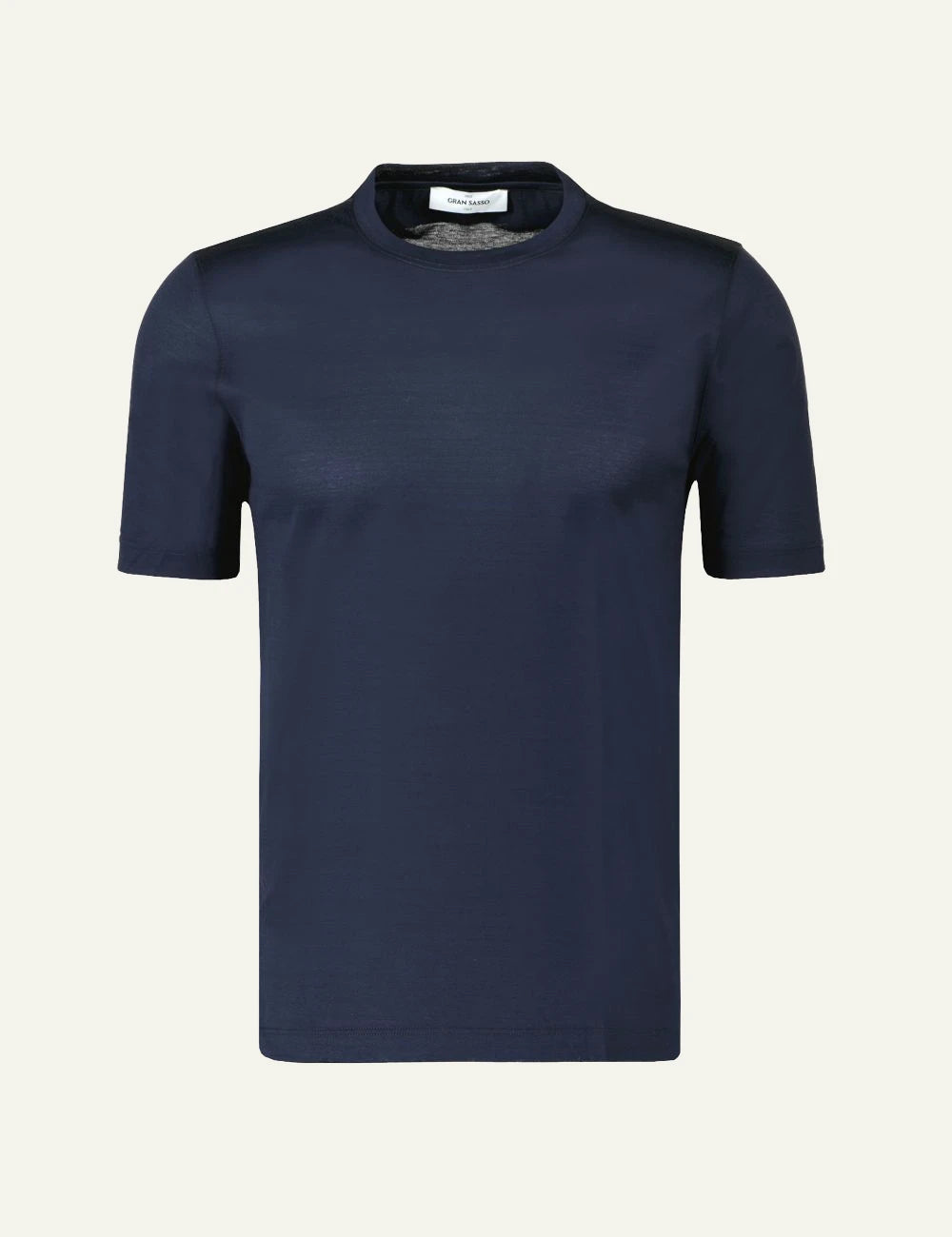 Gran Sasso t-shirt navy metallic look front view
