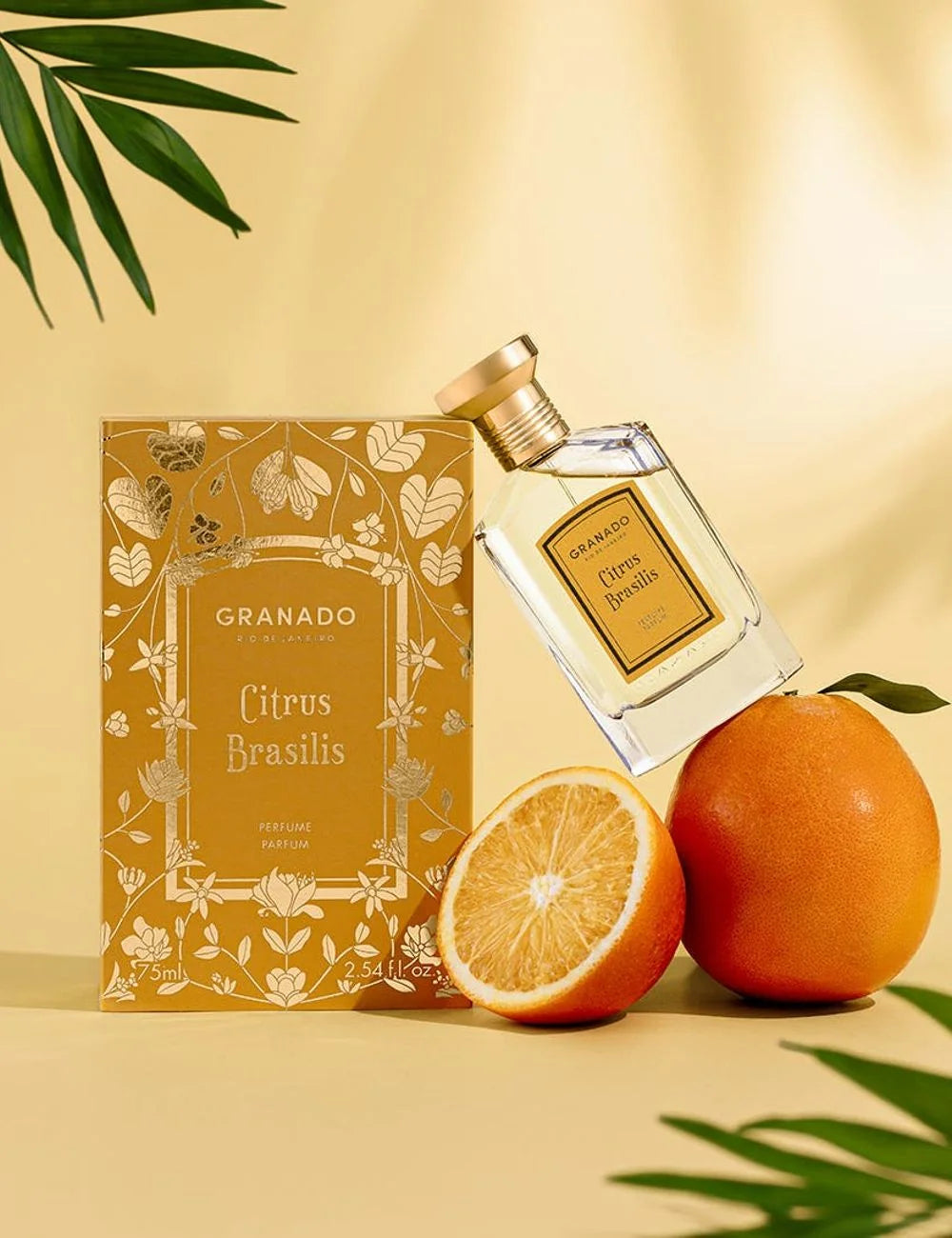 Granado Citrus Brasilis perfume bottle citrus fragrance side view