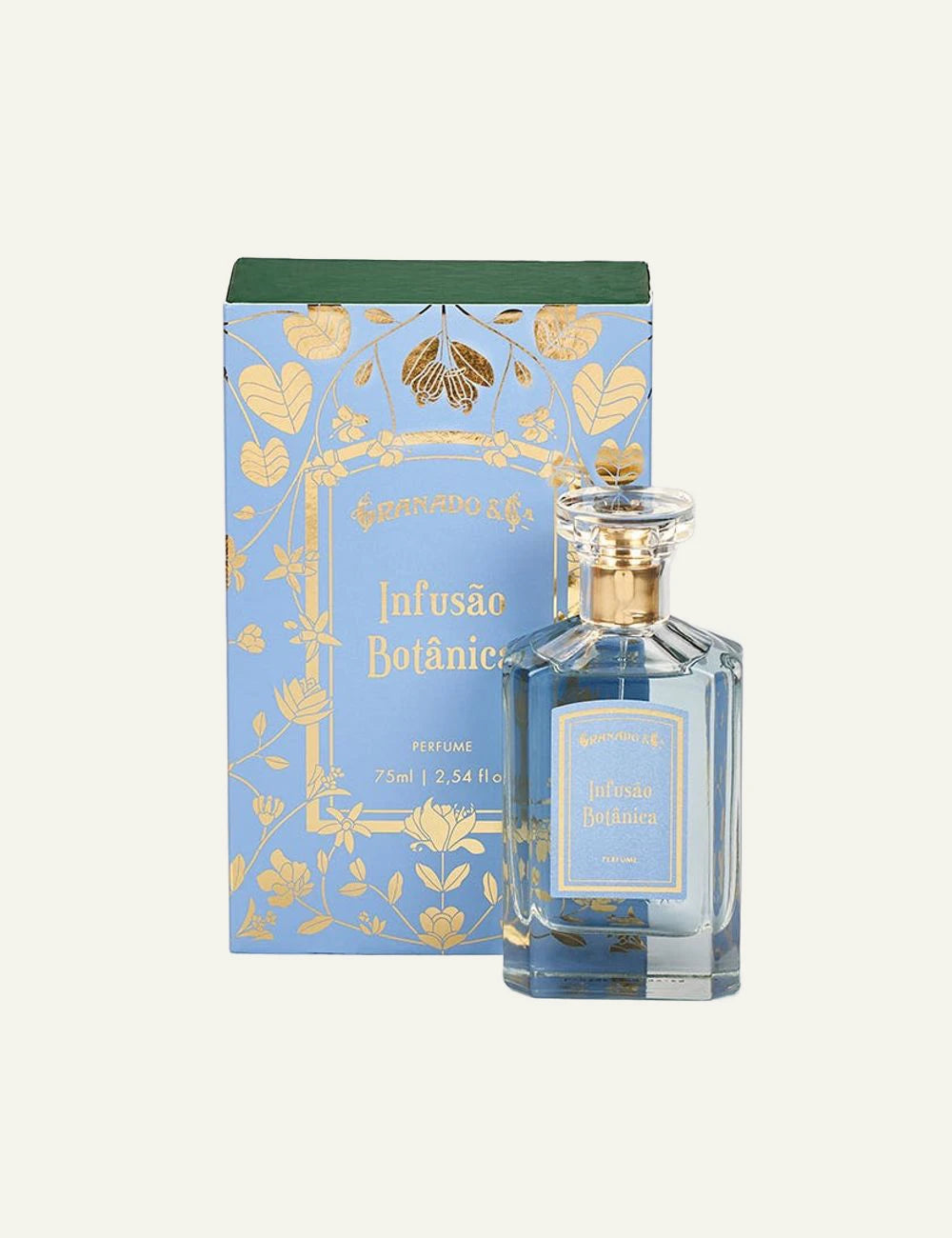 Granado Infusao Botanica perfume bottle blue label full view