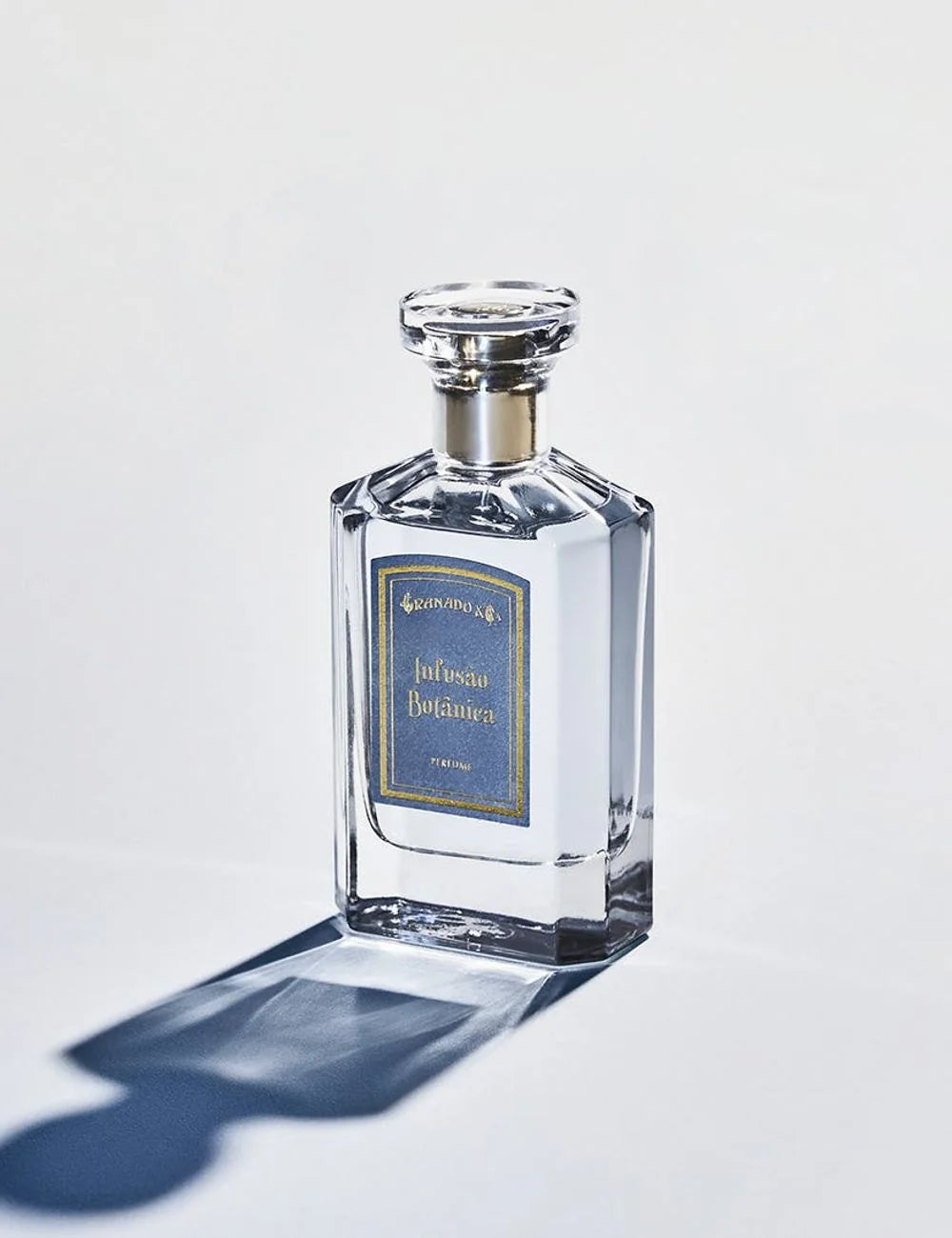 Granado Infusao Botanica perfume bottle blue label side view