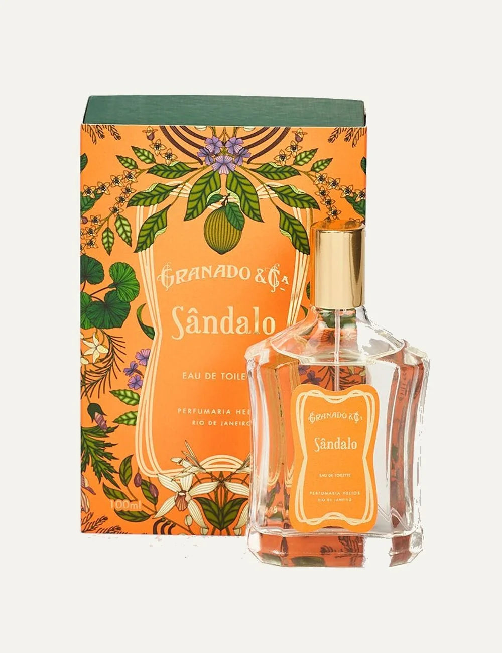 Granado Sandalo eau de toilette bottle orange label full view