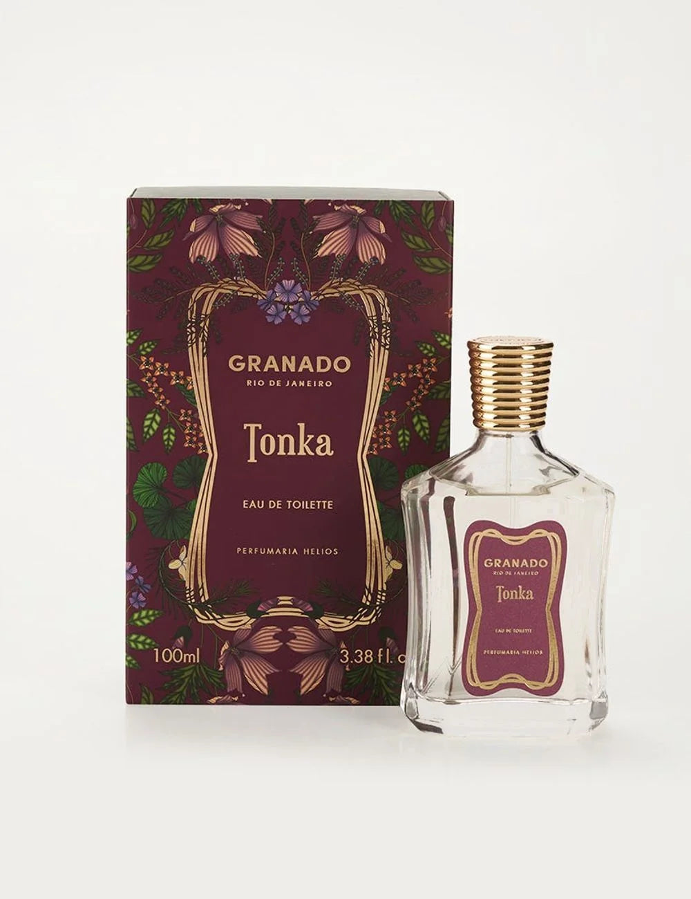 Granado Tonka eau de toilette bottle burgundy label full view