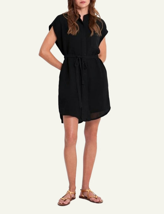 Greek Archaic Kori mini grape dress black front look