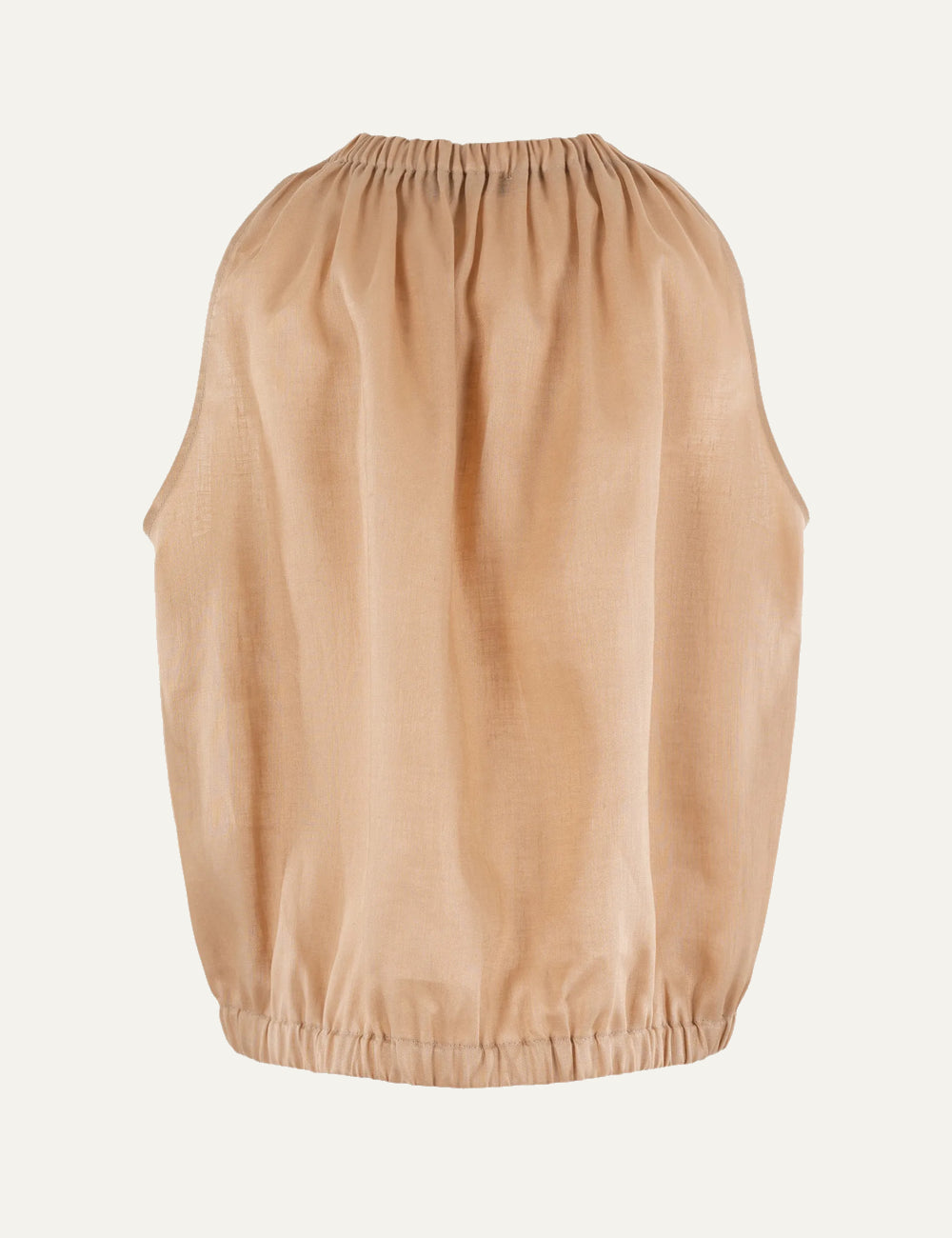 Greek Archaic Kori sleeveless top beige back