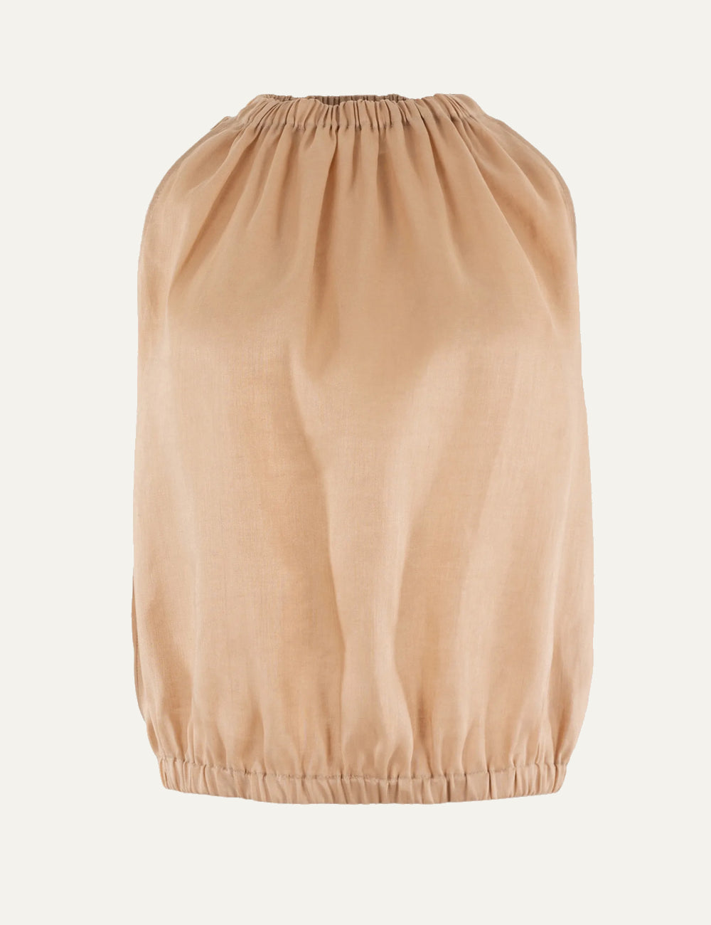 Greek Archaic Kori sleeveless top beige front