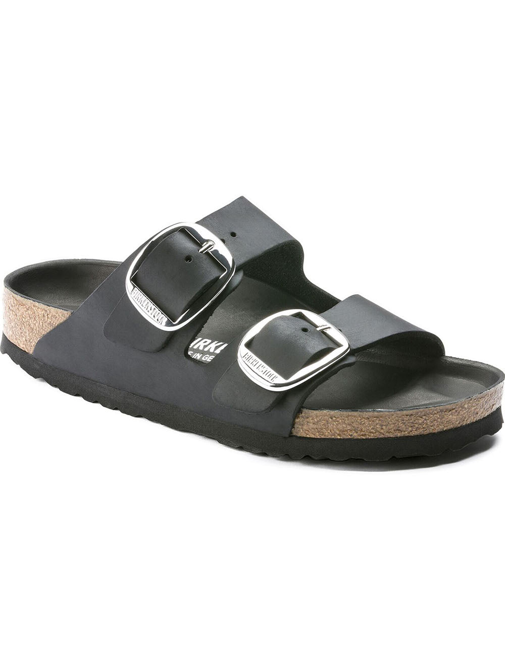 BIRKENSTOCK LEATHER ARIZONA BIG BUCKLE LEOI BLACK HEX BIRKENSTOCK