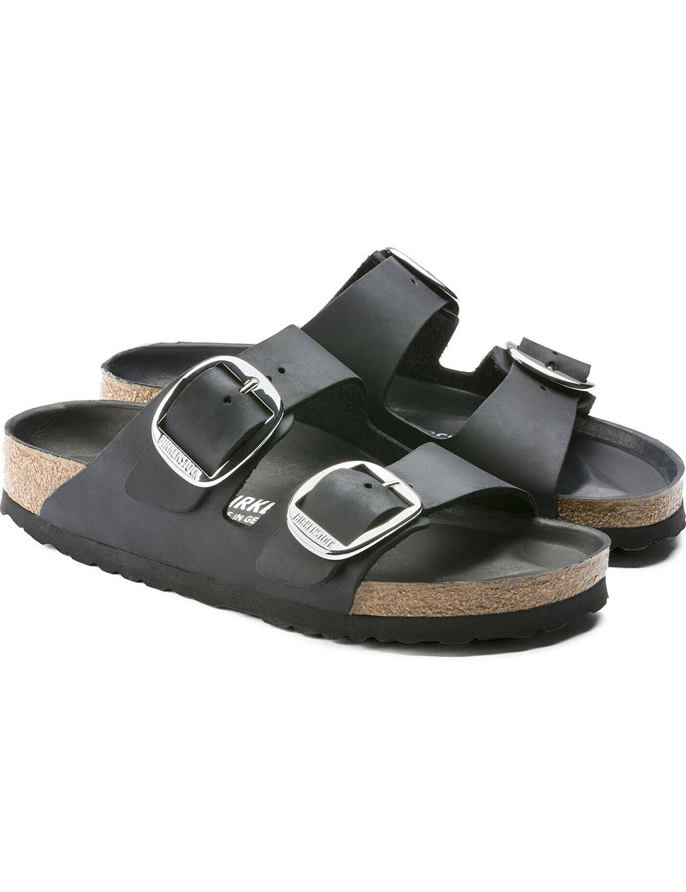 BIRKENSTOCK LEATHER ARIZONA BIG BUCKLE LEOI BLACK HEX BIRKENSTOCK