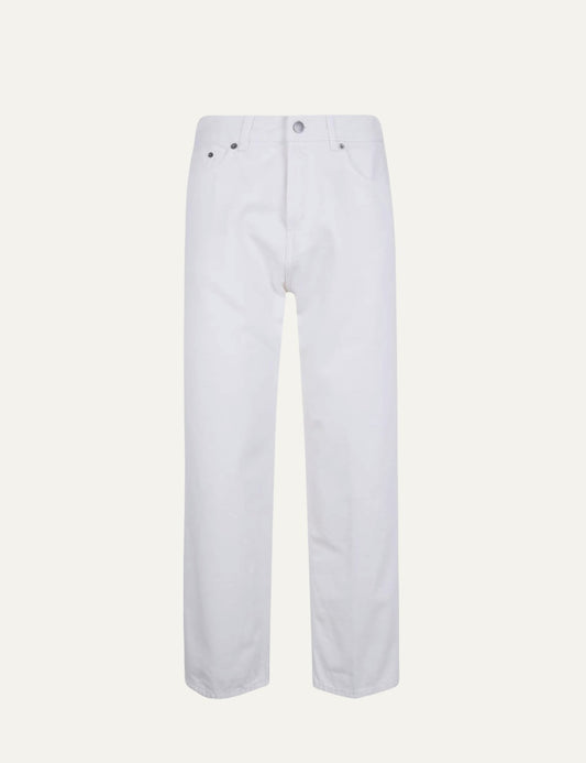 haikure straight leg jeans white front flat view