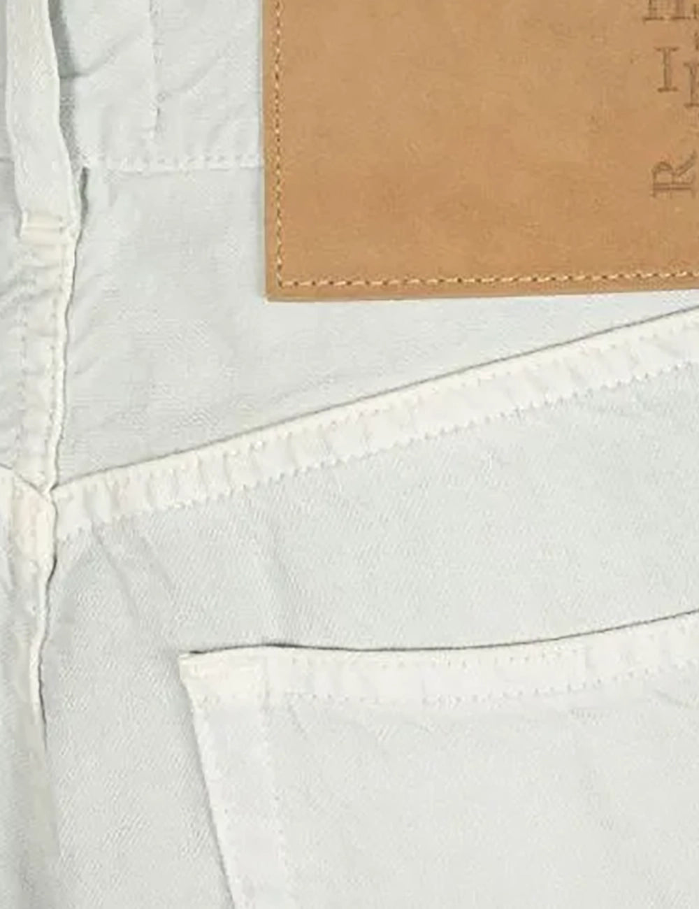 haikure wide leg jeans white back detail view