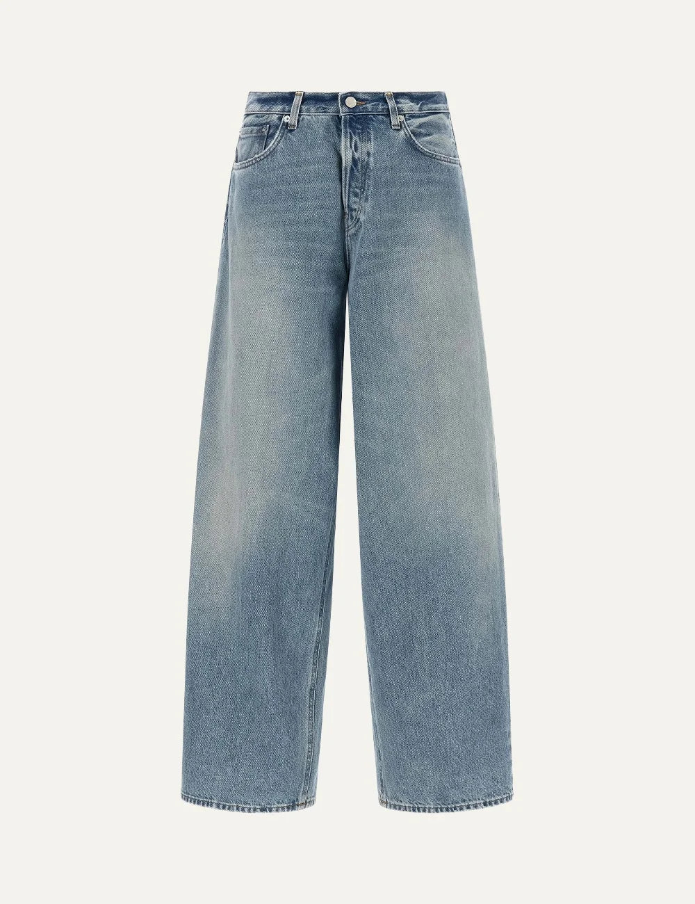 Haikure women Bethany light blue wide leg jeans with relaxed fit front view