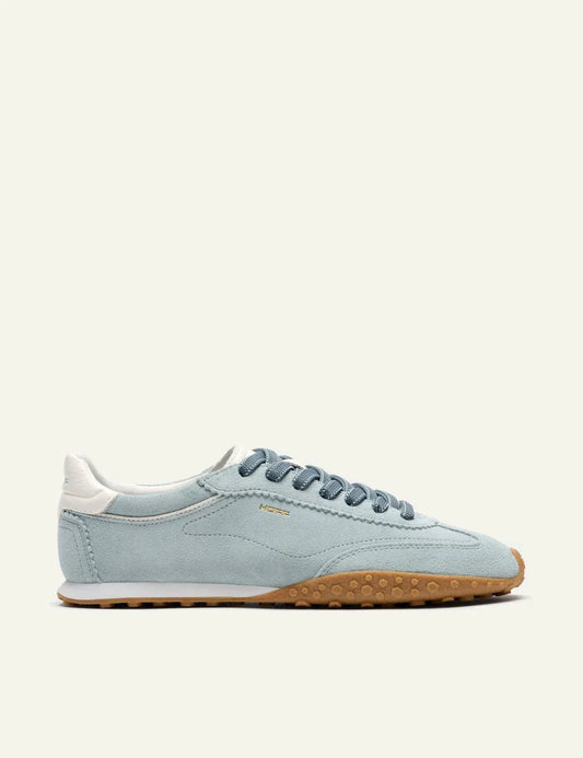 Hoff Bridge FL suede sneaker blue side view