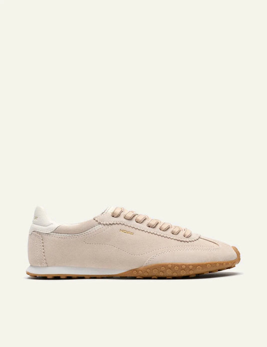 Hoff Bridge FL suede sneaker beige side view