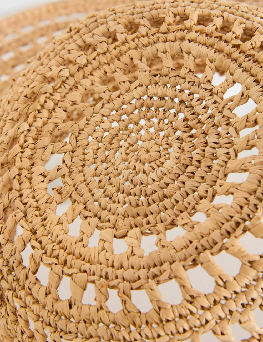 ibeliv miaro hat natural raffia wide brim capeline summer hat detail view