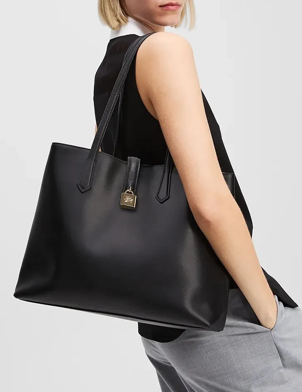 KARL LAGERFELD PADLOCK MINI TOTE