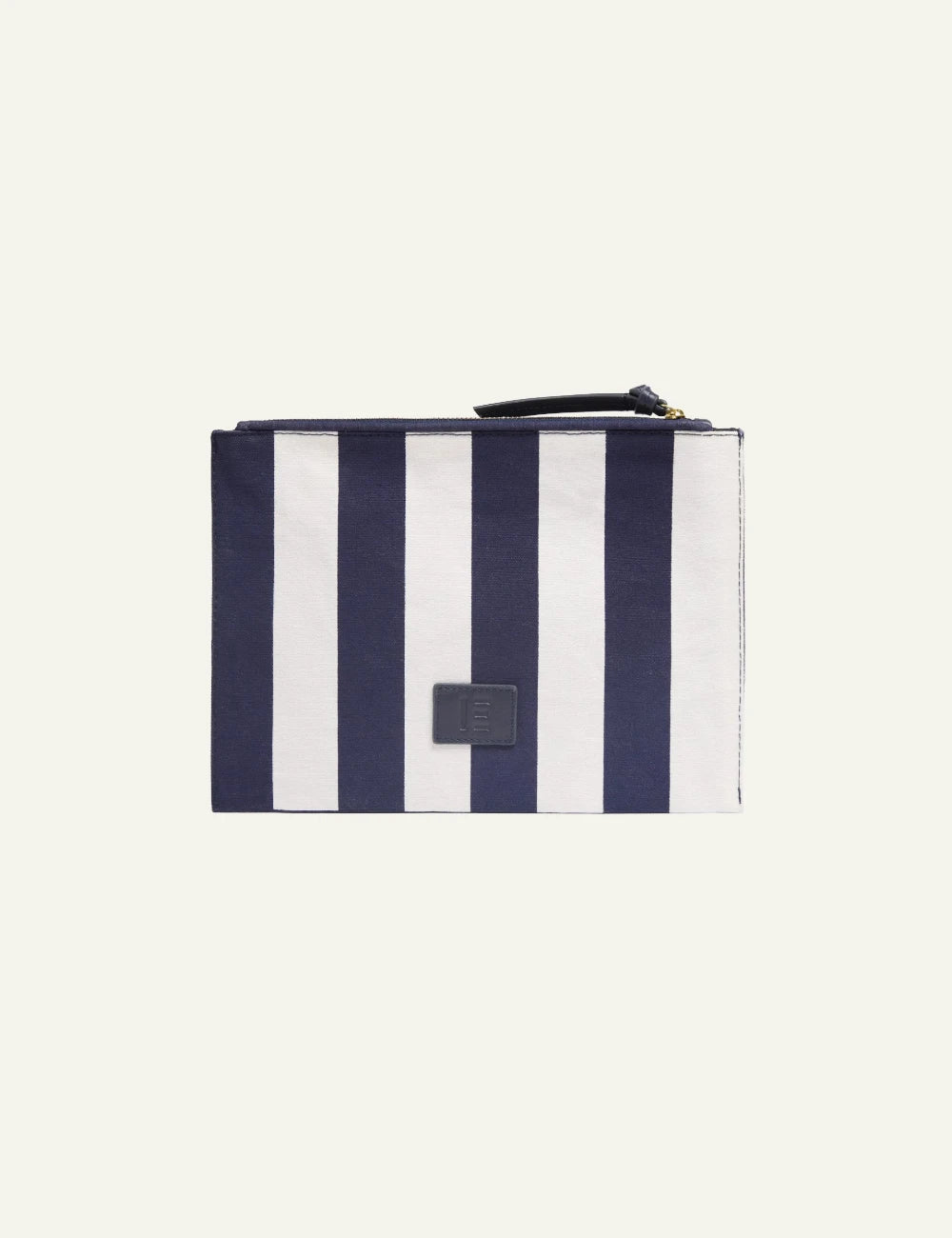 Inoui navy pouch with octopus and wave print back view