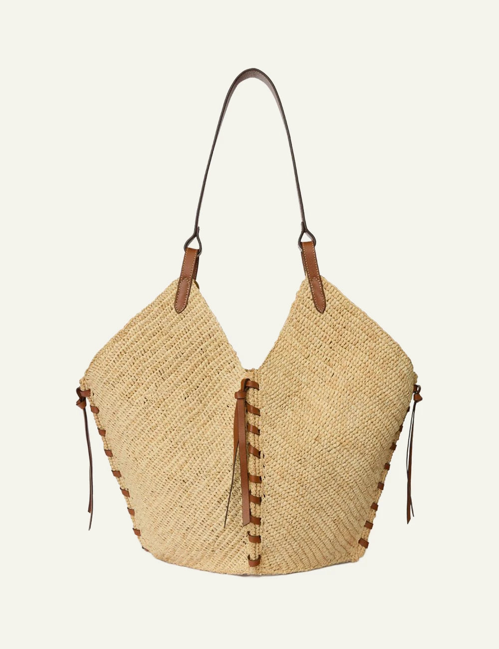 ISABEL MARANT TAMPA TOTE NATURAL/COGNAC