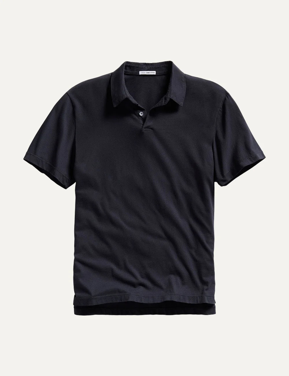 James Perse men's dark navy cotton short sleeve polo shirt