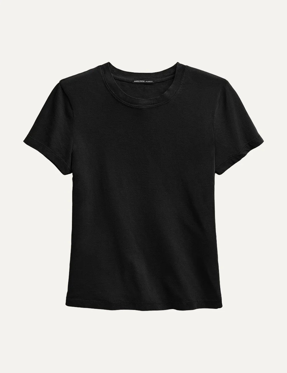 James Perse women's black cotton short sleeve crewneck T-shirt