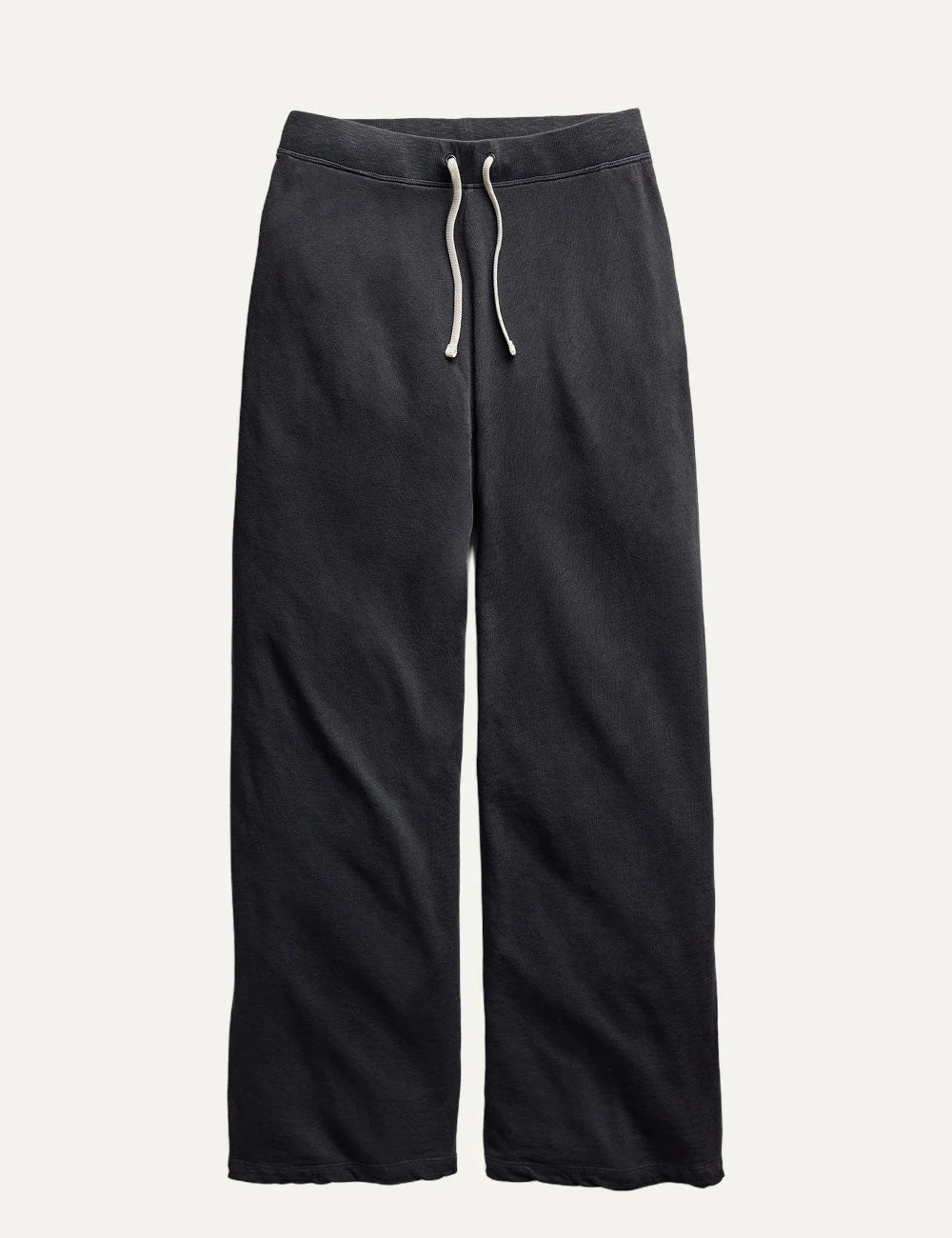 James Perse women's dark blue cotton wide leg sweatpants