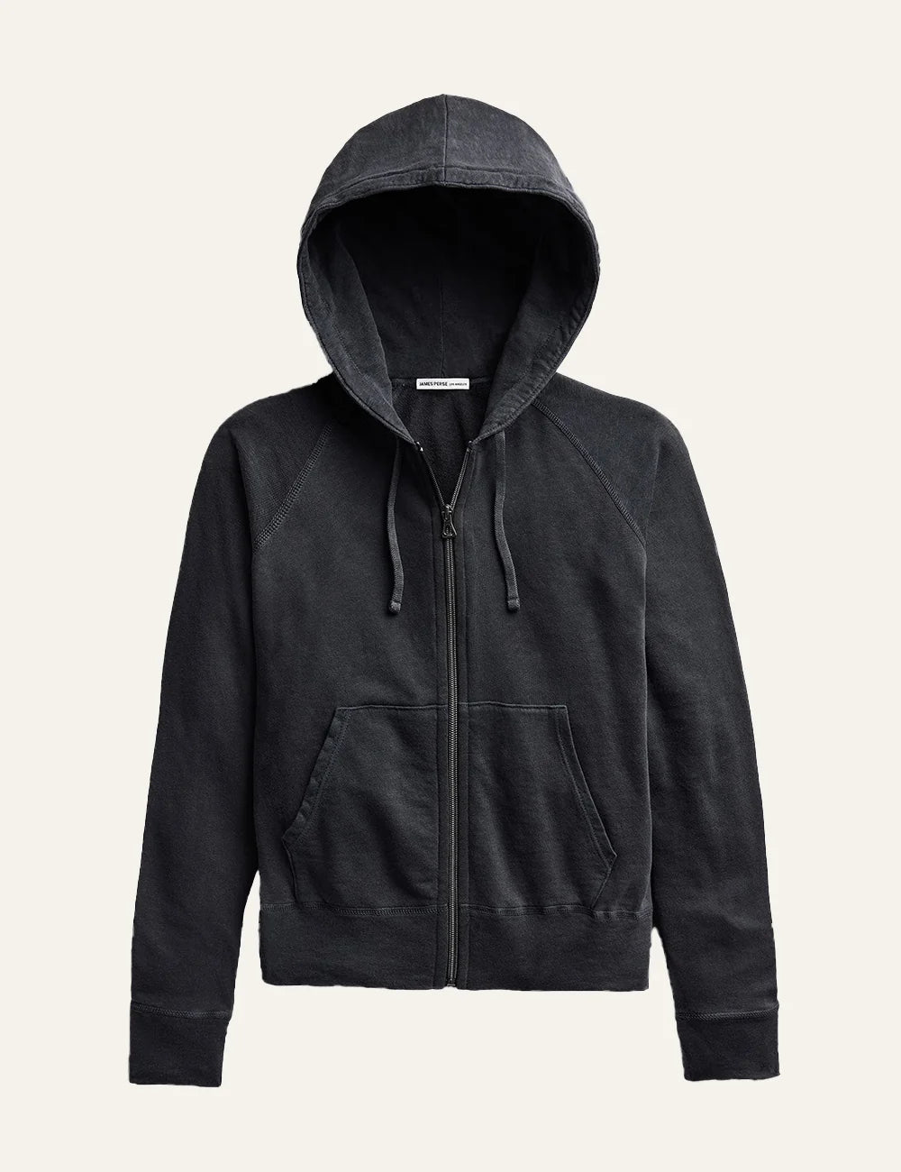 James Perse women's dark blue cotton zip-up hoodie