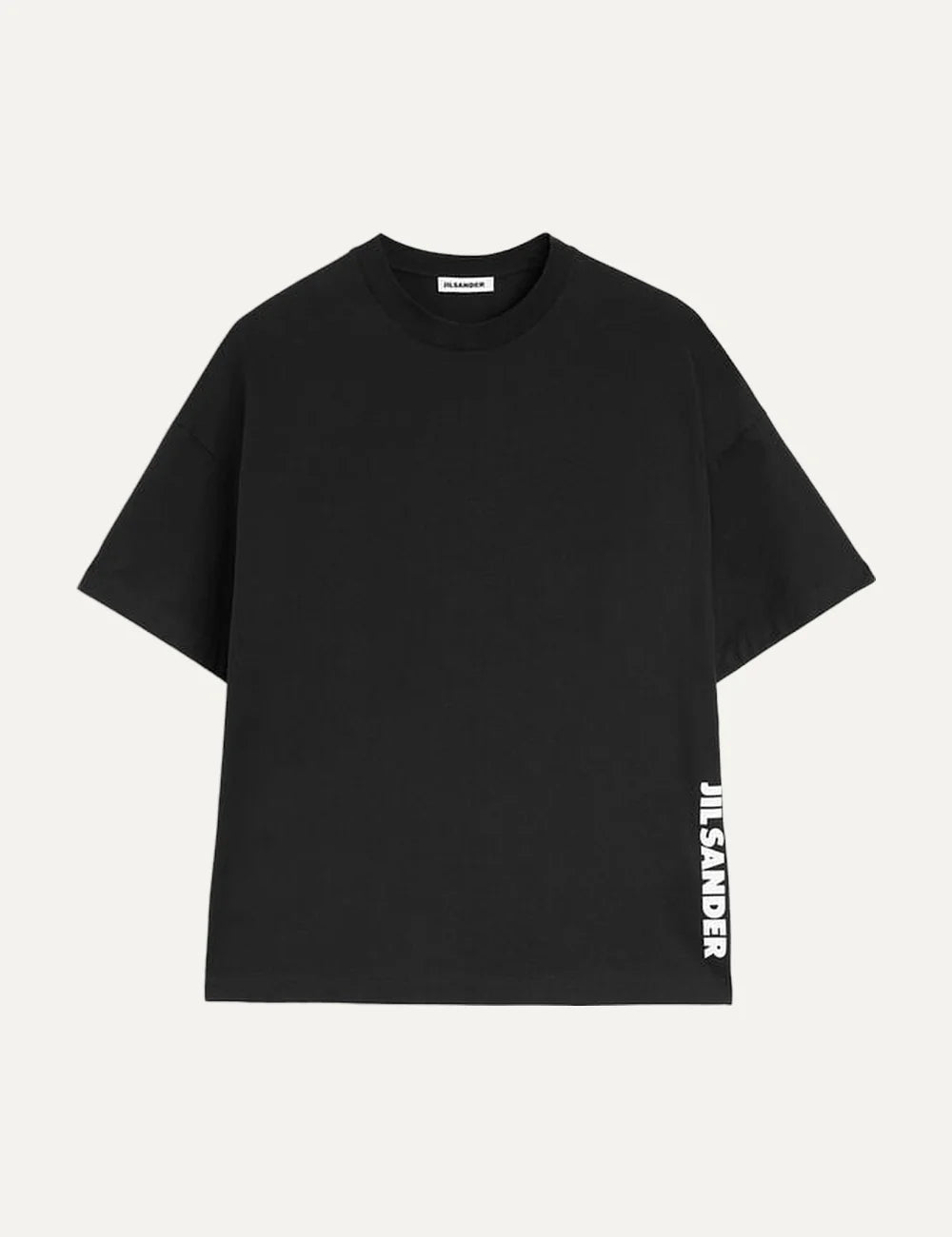 Jil Sander Men’s Black Cotton Logo T-Shirt