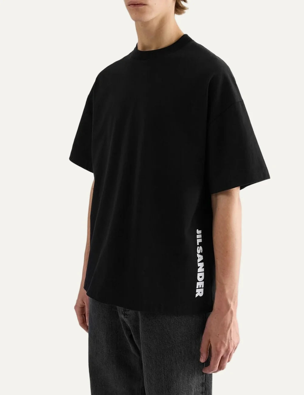 JIL SANDER LOGO T-SHIRT - BLACK