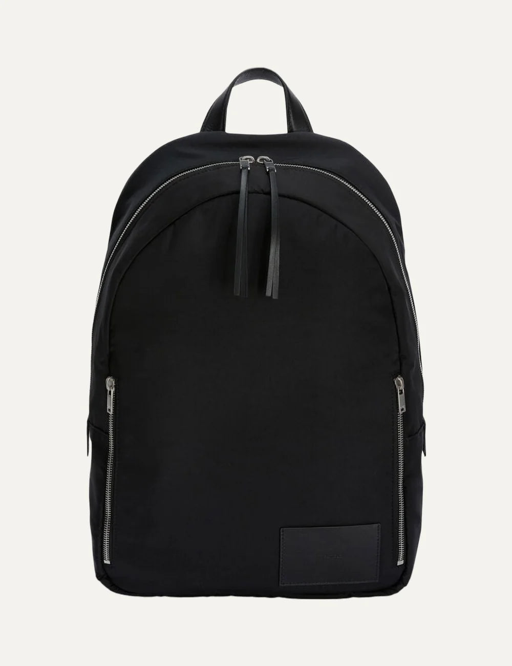 Jil Sander Men’s Black Nylon Leather-Trim Backpack