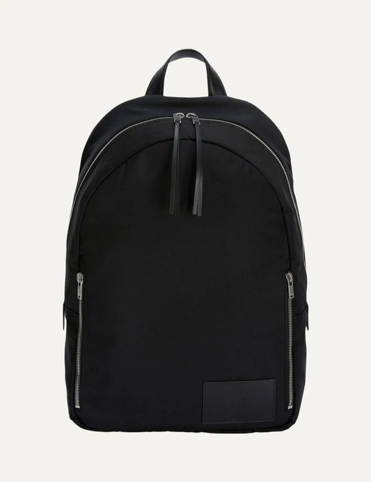 Jil Sander Men’s Black Nylon Leather-Trim Backpack