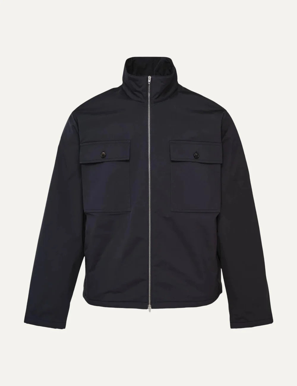 Jil Sander Men’s Black Water-Repellent Wool Jacket