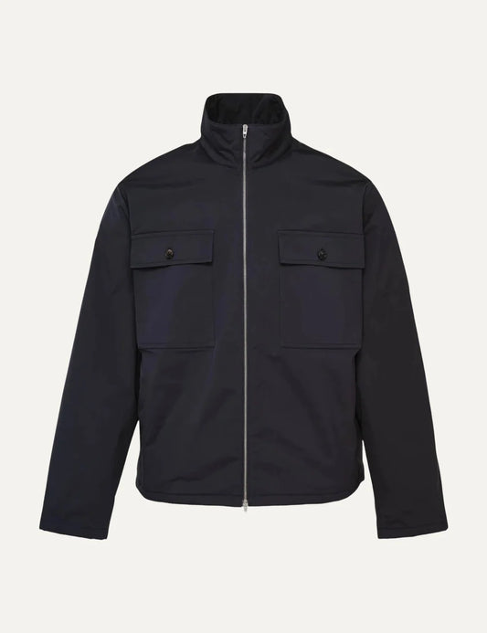 Jil Sander Men’s Black Water-Repellent Wool Jacket