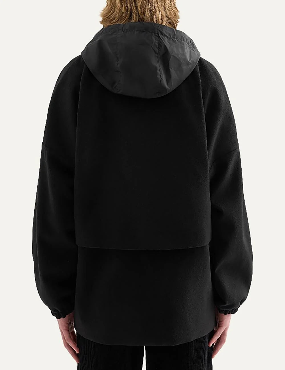 Jil Sander Men’s Black Water-Repellent Wool Jacket back