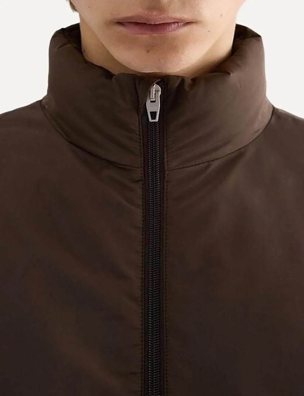 Jil Sander Men’s Ganache Recycled Taffeta Down Jacket detail