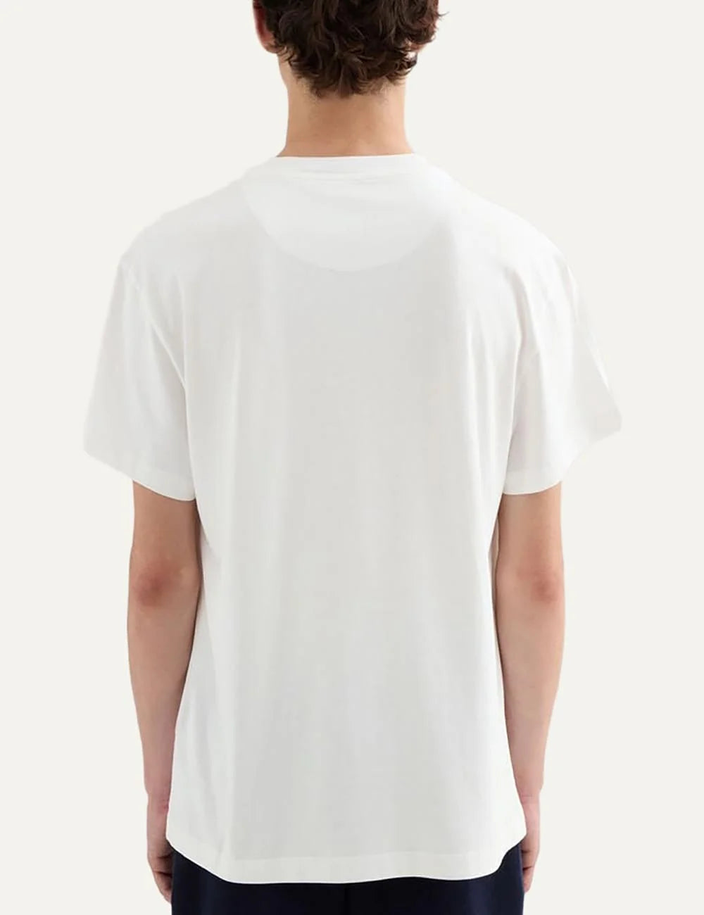 Jil Sander Men’s White Organic Cotton Logo T-Shirt back