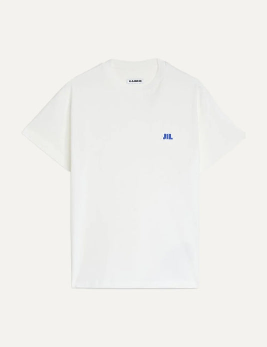Jil Sander Men’s White Organic Cotton Logo T-Shirt