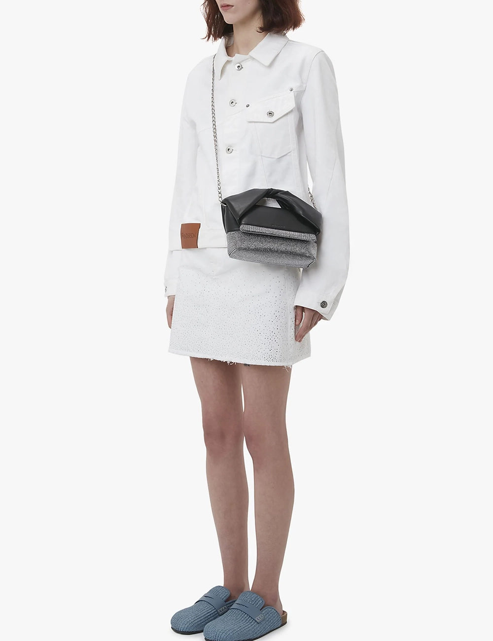 JWANDERSON CRYSTAL HEM MINI SKIRT JWANDERSON