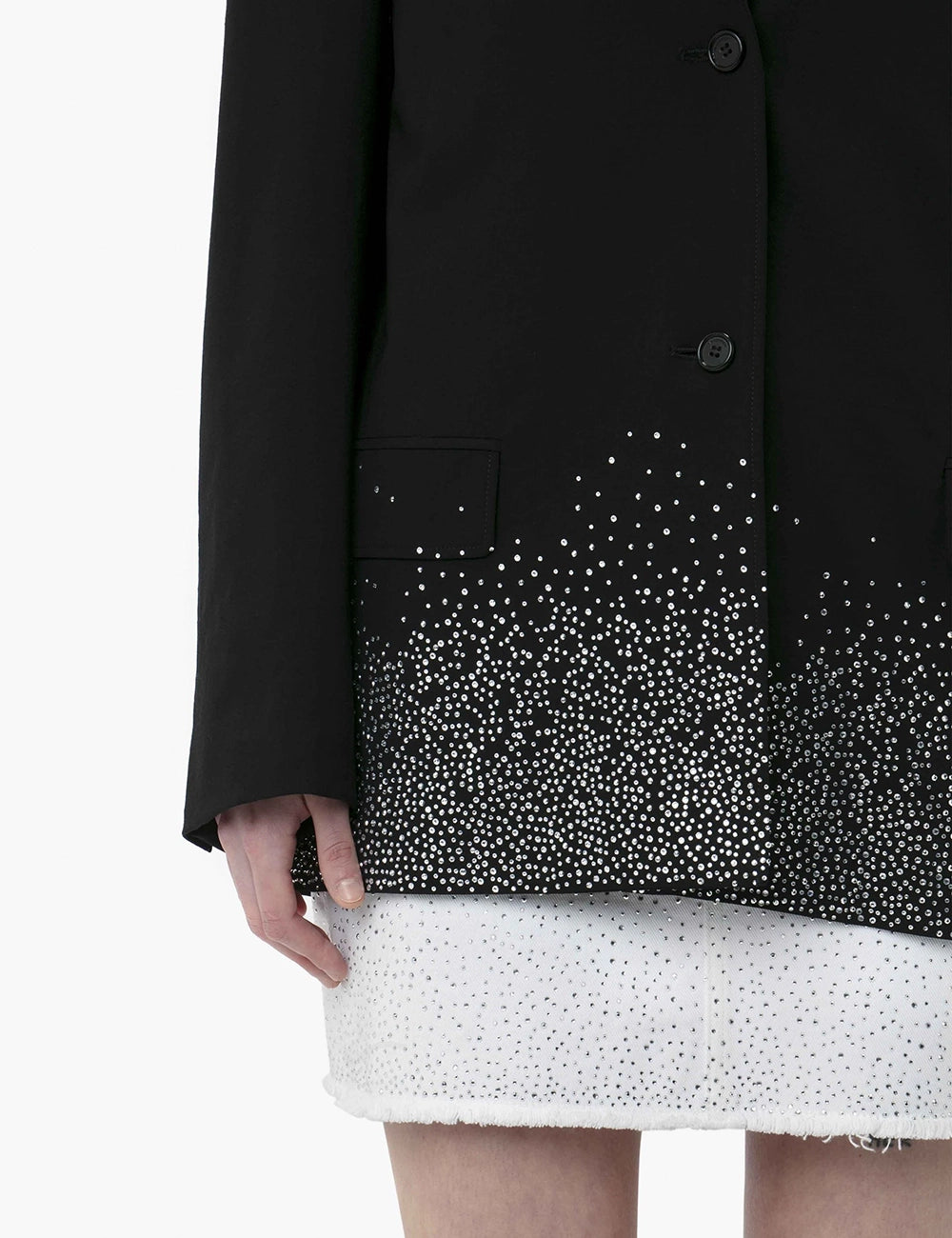 JWANDERSON CRYSTAL HEM BLAZER JWANDERSON