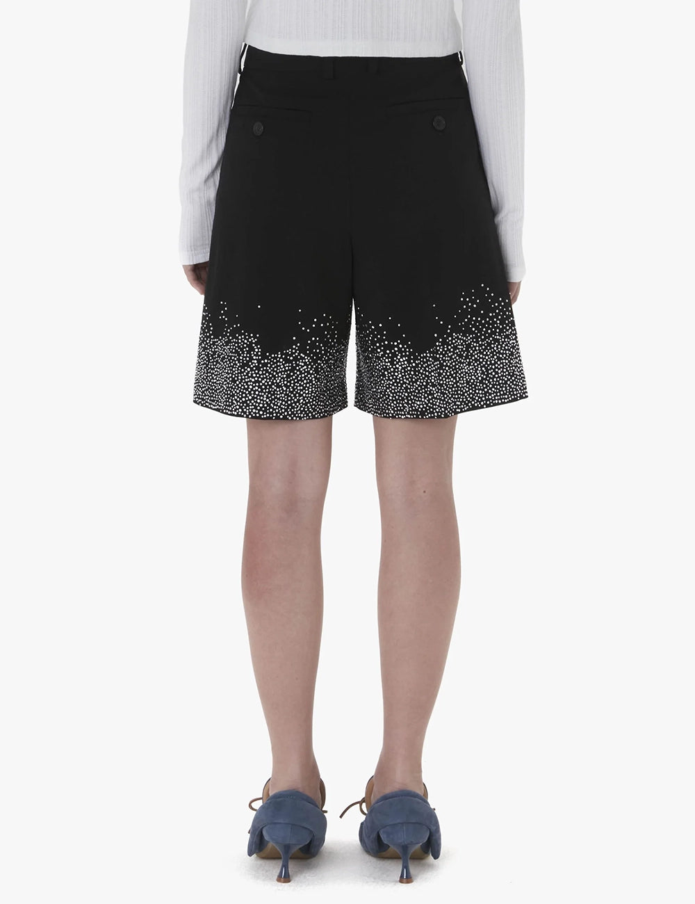 JWANDERSON CRYSTAL HEM TAIL SHORTS JWANDERSON