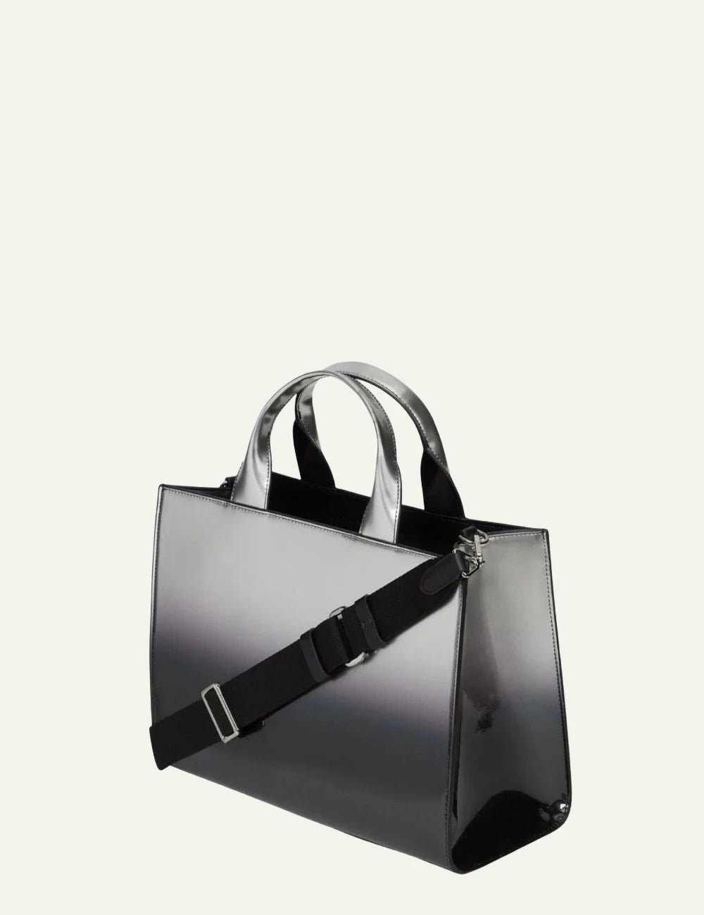 Karl Lagerfeld medium tote bag in black and grey degradé with logo print back
