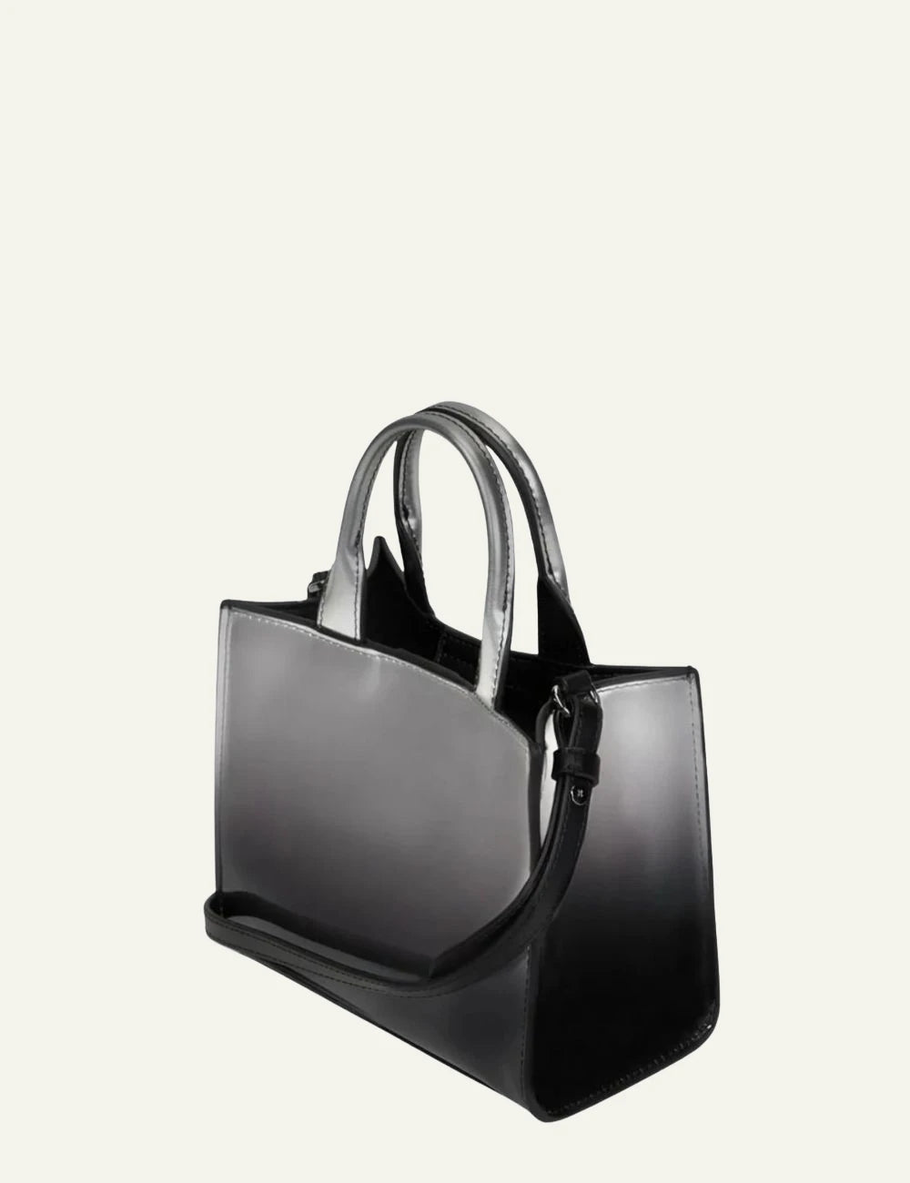 Karl Lagerfeld mini tote bag in black and grey degradé with logo print back