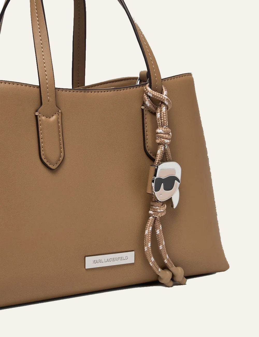 Karl Lagerfeld γυναικεία τσάντα καφέ με αποσπώμενο shoulder strap