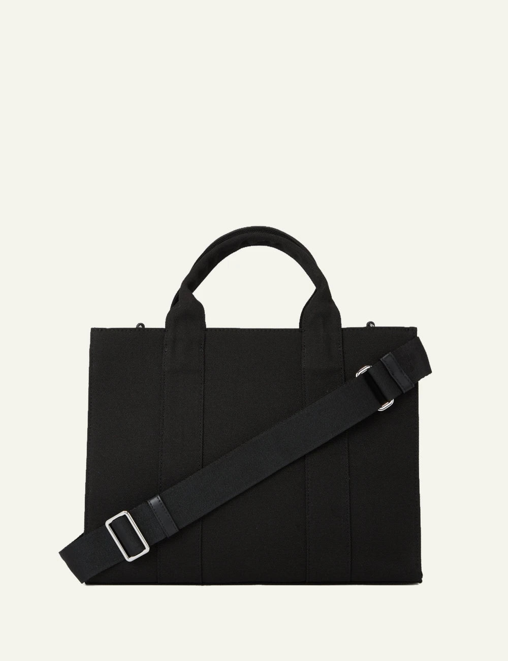 Karl Lagerfeld 240W3892999 square medium tote black logo back view