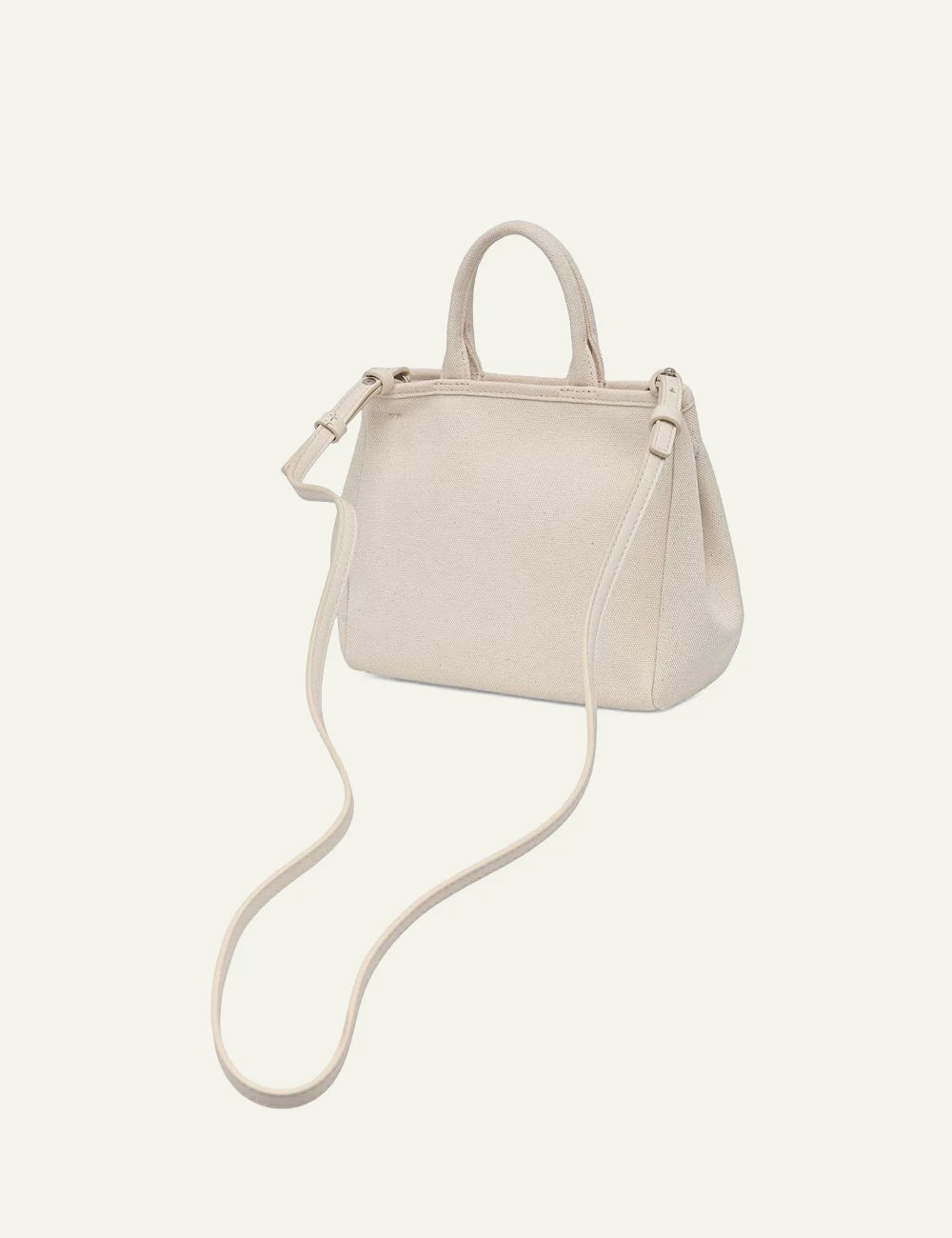 Karl Lagerfeld B2W50003 trapeze mini shopper natural canvas logo back