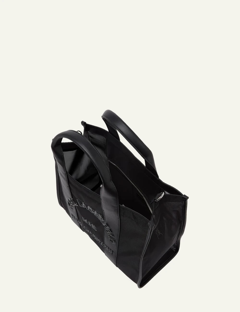 Karl Lagerfeld B2W50006999 square mesh medium tote black logo top