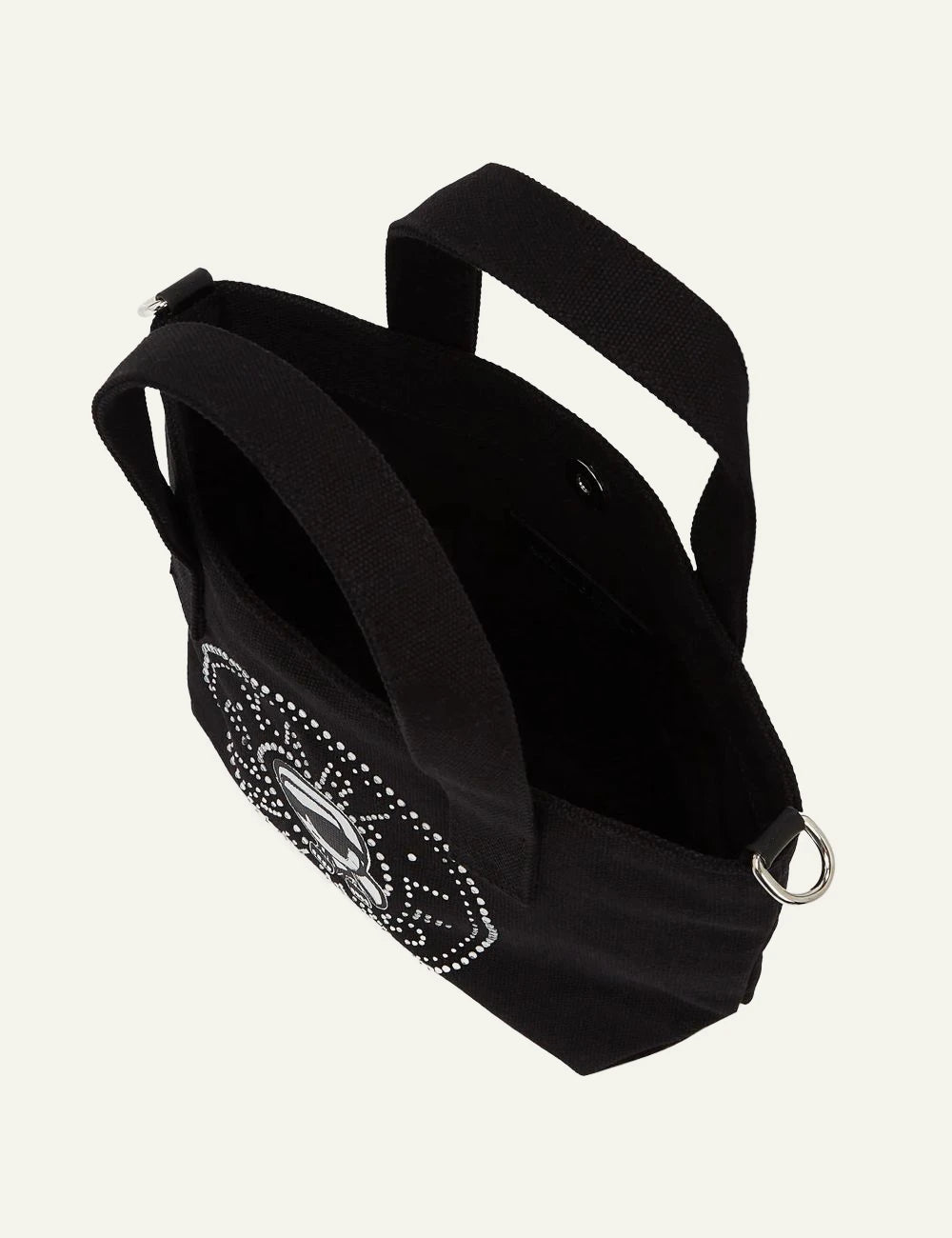 Karl Lagerfeld B2W50074 Ikon Karl circle mini tote black top