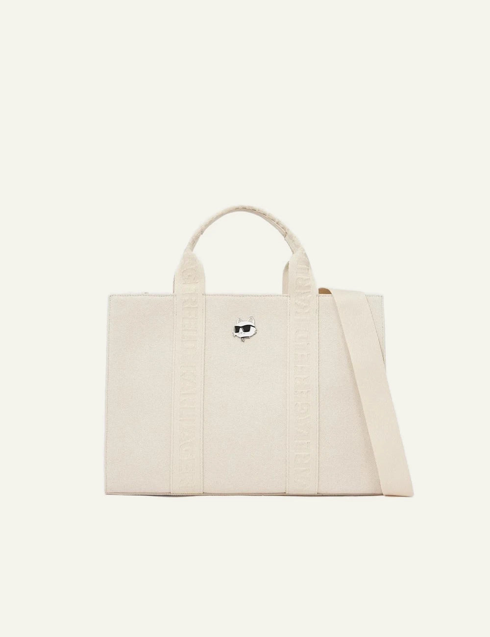 Karl Lagerfeld B2W50090 Ikon Choupette tote off white front